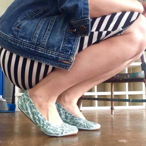 Storehouse Flats Sea Green Snakes - Picture 1 of 5